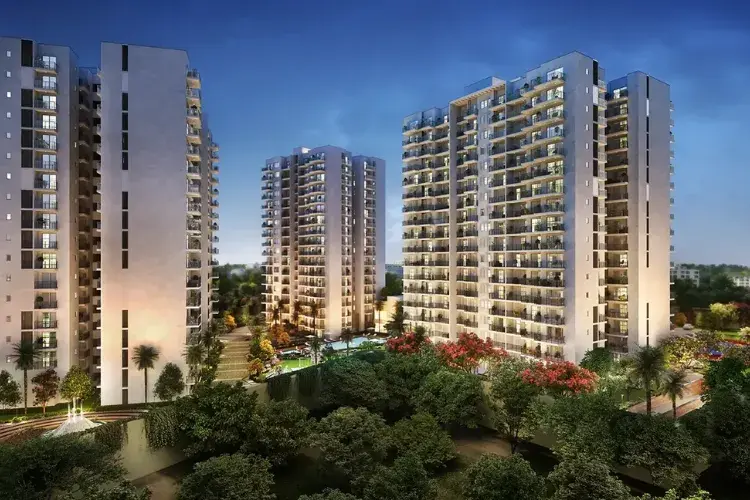 godrej-habitat-gurgaon-residential-towers-dusk